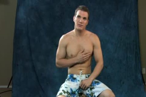 Dumb penis Hunk Jerks Off His large schlong