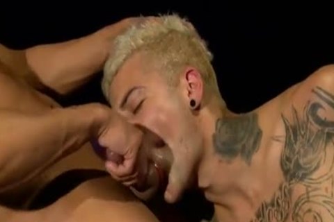 Tattooed Hunks Creamy bunch-sex