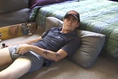 Stroking non-professional Straight teen Zack