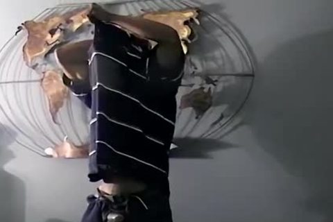 Hung darksome man Iceberg likes stroking His biggest dick