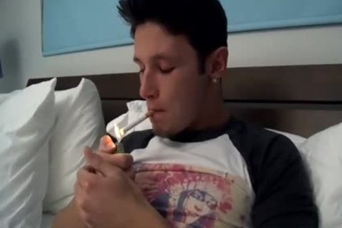 Damon Archer Fingers His Hungry wazoo whilst he jerk off His pound