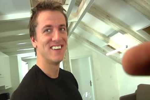 Bald man Licks His Younger allies booty And Sucks His cock