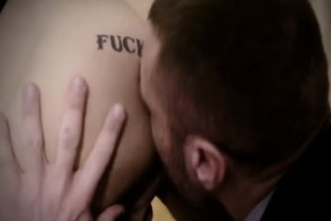 Tattoo gay anal slam And Creampie