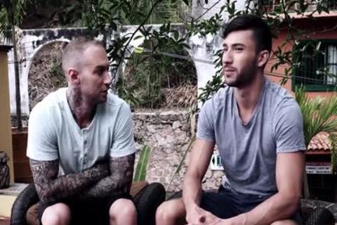 Tattoo gay Flip Flop And ejaculation