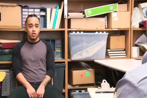 Daddy Mall Cop Barebacks Straight Latin dude For Stealing