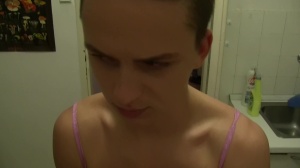 twink dresses in beauty's raiment and acts like a dog