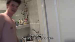 young and slutty boy fucked hard in a bathroom
