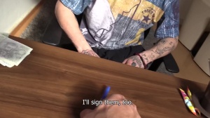 A tattoo artist with super taut and sensitive chocolate hole