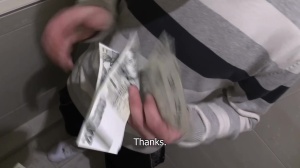 dilettante pal blows penis in public pub