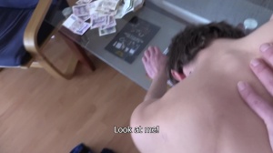 A real gal jerks off to the stranger