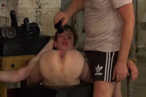 Sub Alex Faux Has arsehole Stuffed With Lit Candle