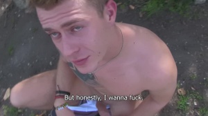 drilling at a park bench in broad daylight