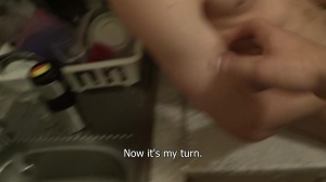 eighteen years old student with lean and young body