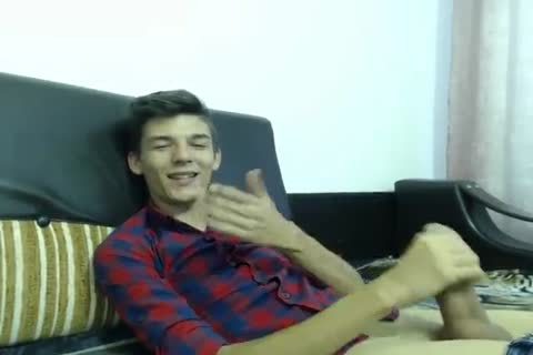 teen Stroking His gigantic dick