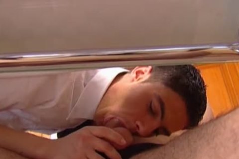 Two tight twinks receive A Little Room Service