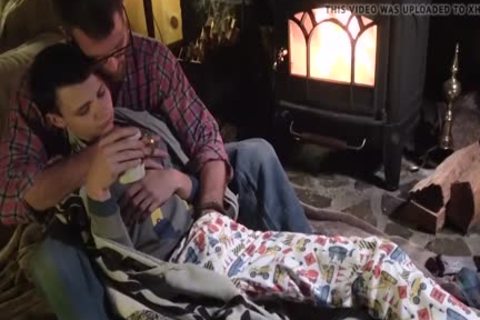 Daddy Warms Up His wet Bottom lad By nailing Him Hard