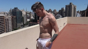 Latin Leche: Frederico Del Rey in panties drooling