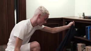 MissionaryBoys: Elder Clarke first time masturbation in office
