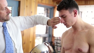 MissionaryBoys: Elder Titov giving head for black cock