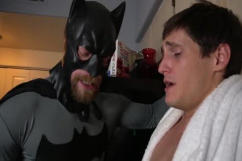Batman receives Villain To Talk With blowjob And Tickling