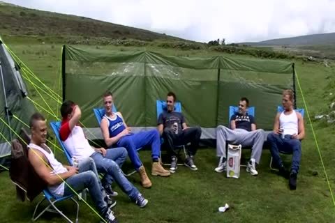 wank Party outside Camp