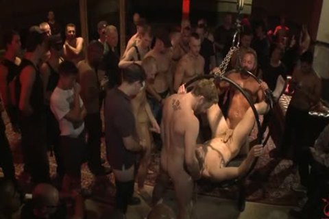 fastened Up And drilled In Front Of 100 lustful males