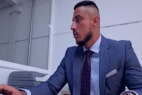 Muscle gay butt sex Suit cumshot