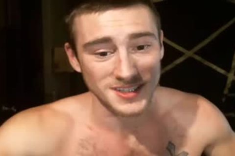 man stroking whilst Fingering His hairy ass