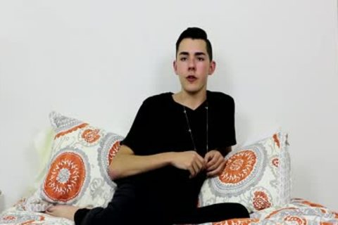 Stroking With Student boy Connor