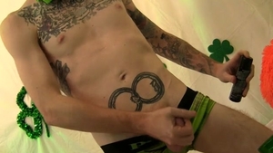 ZackRandall.net: Irish Dom Ty masturbating in the bed
