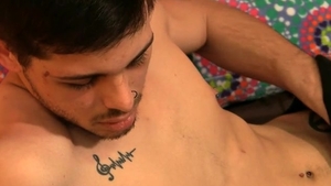 ZackRandall.net: Caleb Grey jerking Caleb uncut dick