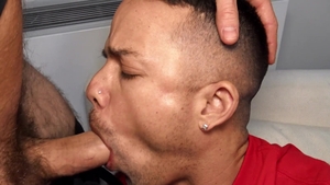 Str8Chaser - Piercing & tattooed Nic Sahara handjob indoors