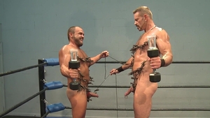 DaddysBondageBoys.com: Steele pegging at the gym