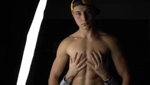 East Boys: Hairless & muscle amateur POV massage on webcam