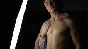 East Boys: Hairless & muscle amateur POV massage on webcam