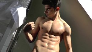EastBoys.com: Muscled latino straight dude enjoys raw fucking