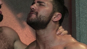 RagingStallion: Inked hairy bodybuilder cumshot