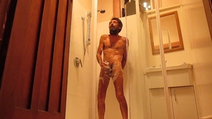 baths Shower Time homosexual Jackoff Cumming