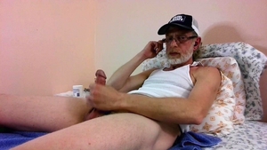 JerkinDad14 - Redneck Cousin Masturbates & Goons Out On His large Greasy penis + throbbing cumshot