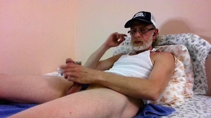 JerkinDad14 - Redneck Cousin Masturbates & Goons Out On His large Greasy penis + throbbing cumshot