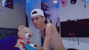 Very Skinny boy Masturbates For you