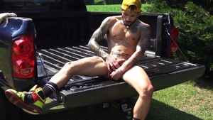 ColbyKnox - Erotic hunk hard spitting in the bed
