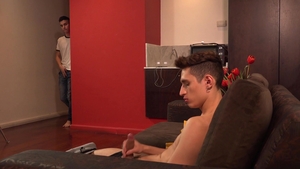 BarebackLatinoz - Francis nailed by uncut cock Sonny on sofa