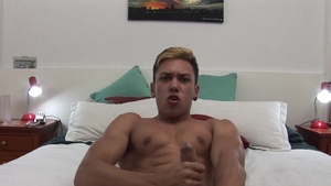 BarebackLatinoz - Stiff Nathan touching uncut cock