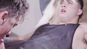 ManUpFilms: Gay Collin Simpson wearing spandex butt fuck