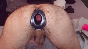 bushy And Gaped Wide - Inside View Though Speculum And Noisy hole Gape