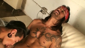 AlternaDudes: Hairy Saint Dillon cock sucking