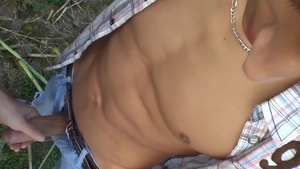 EastBoys.com - Thick Handjob butt pounded in park