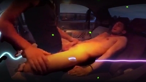 non-professional twink acquires His Bussy Bashed In By large ramrod In The Car