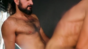 Tattooed Caucasian homosexual Digs Hard Nailining